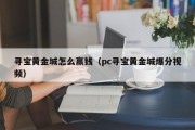 寻宝黄金城怎么赢钱（pc寻宝黄金城爆分视频）